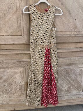 STAUD | Dresses | Staud Meryl Linen Dress Pop Sardines Ivory Size Ladies 4  Worn X Perfect | Poshmark